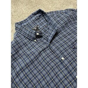 Polo Ralph Lauren Jeans Co. Mens Button Up Long Sleeve Extra Large XL Soft Plaid